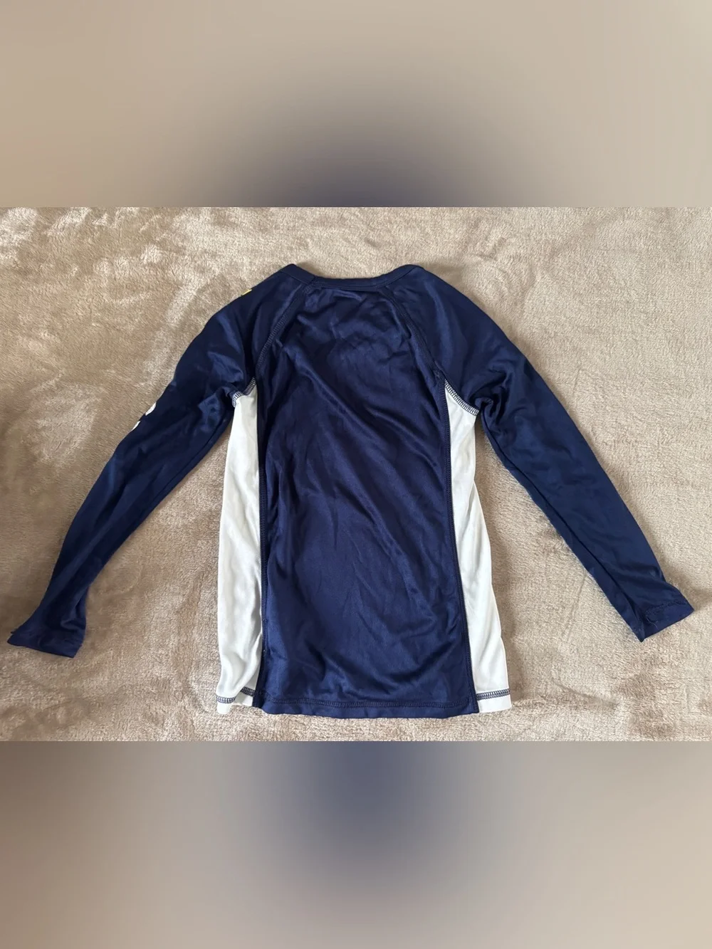 Polo Ralph Lauren Boys Navy Palm Tree Rash Guard Swim Shirt Size 5